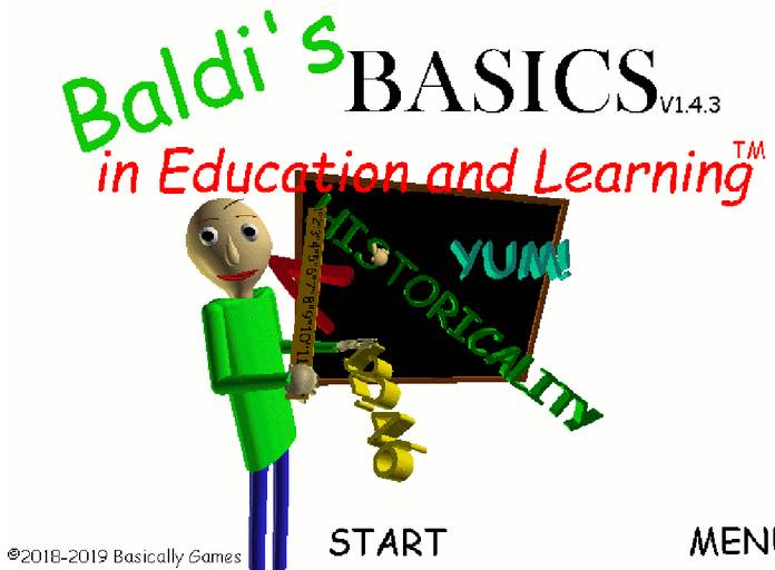 Baldi's Basics in Education mod menu by Groovy Gamer
