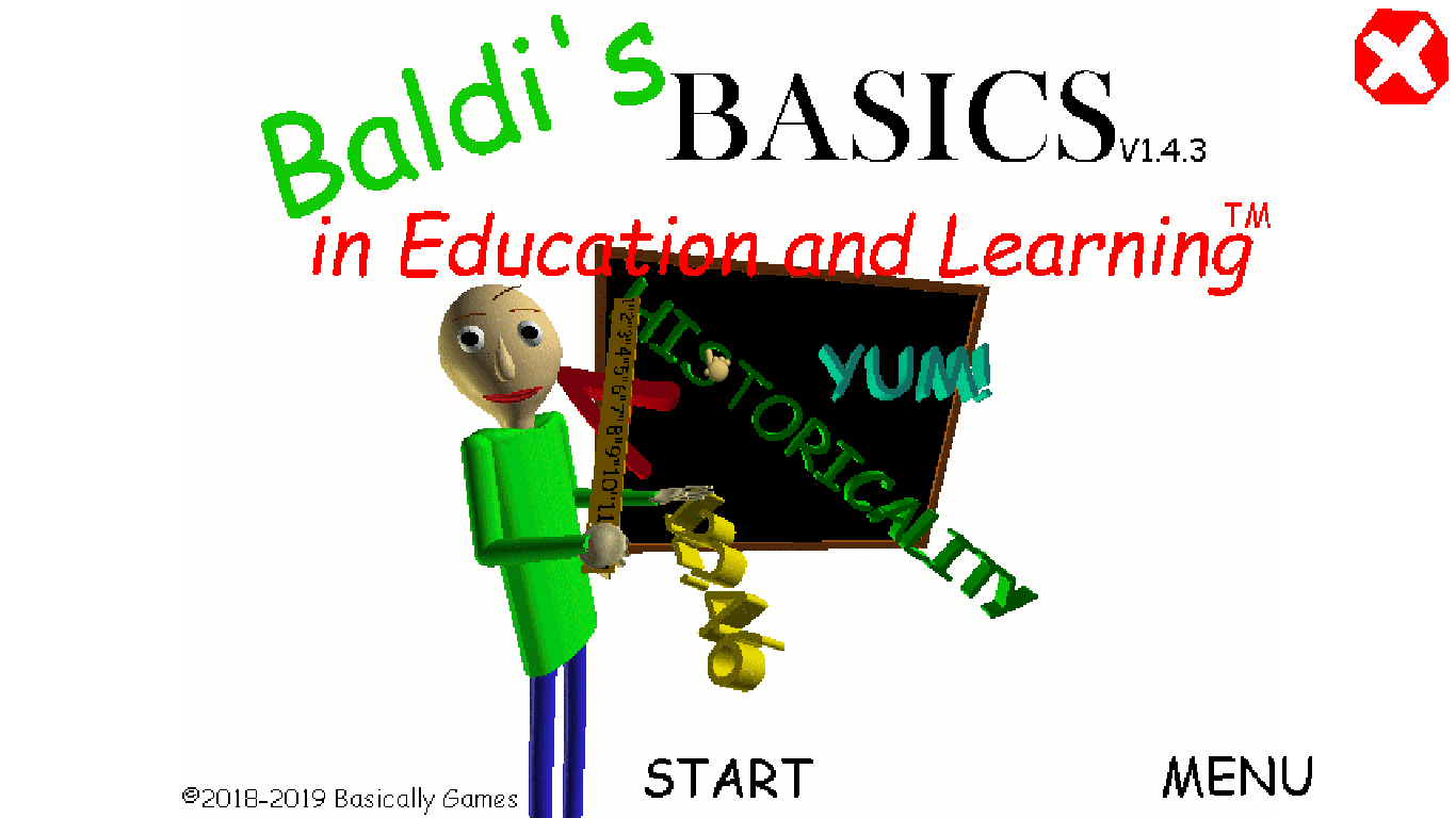 Baldi's Basics Classic 1.4.3 APK + MOD [Menu/God/Items/No Clip] Download