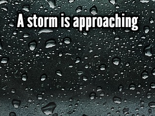 Cover image for A storm is approaching