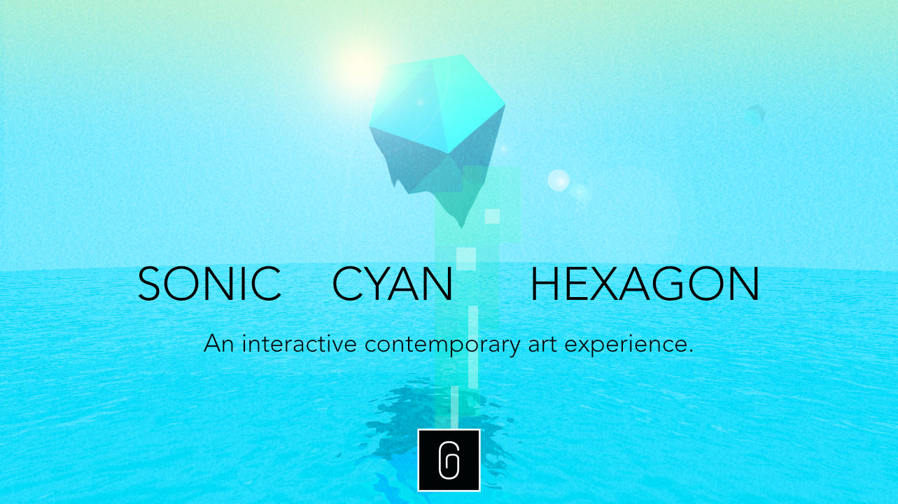 cyan hexagon