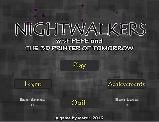 NIGHTWALKERS with Pepe and the 3d printer of tomorrow