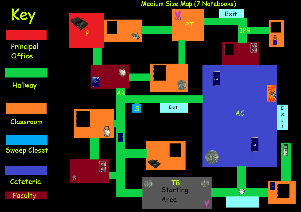 Baldis Basics School Map