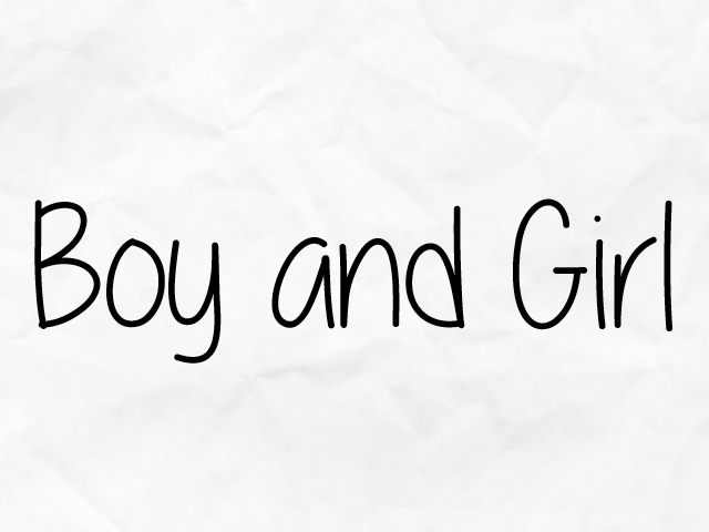 Cover image for Boy and Girl