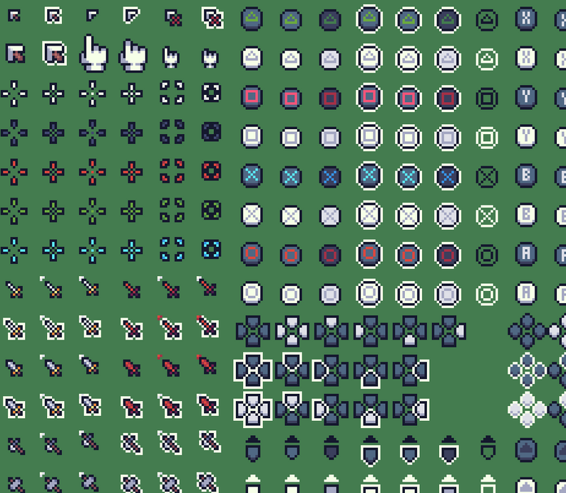 Controller & Keyboard Icons by Vryell