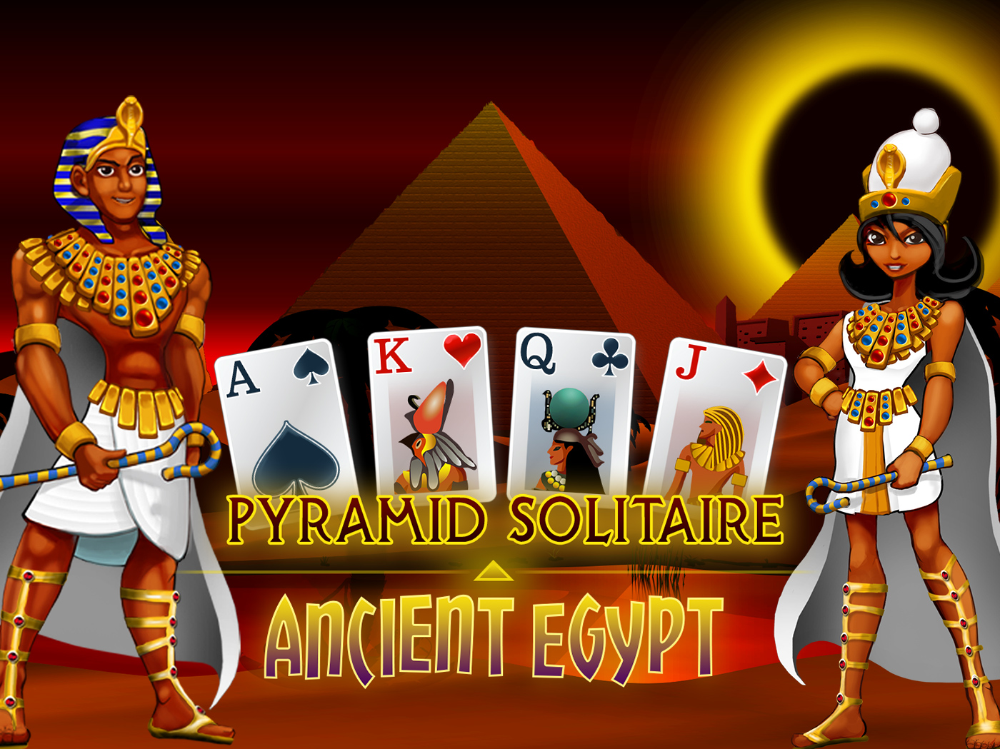 Pyramid solitaire ancient
