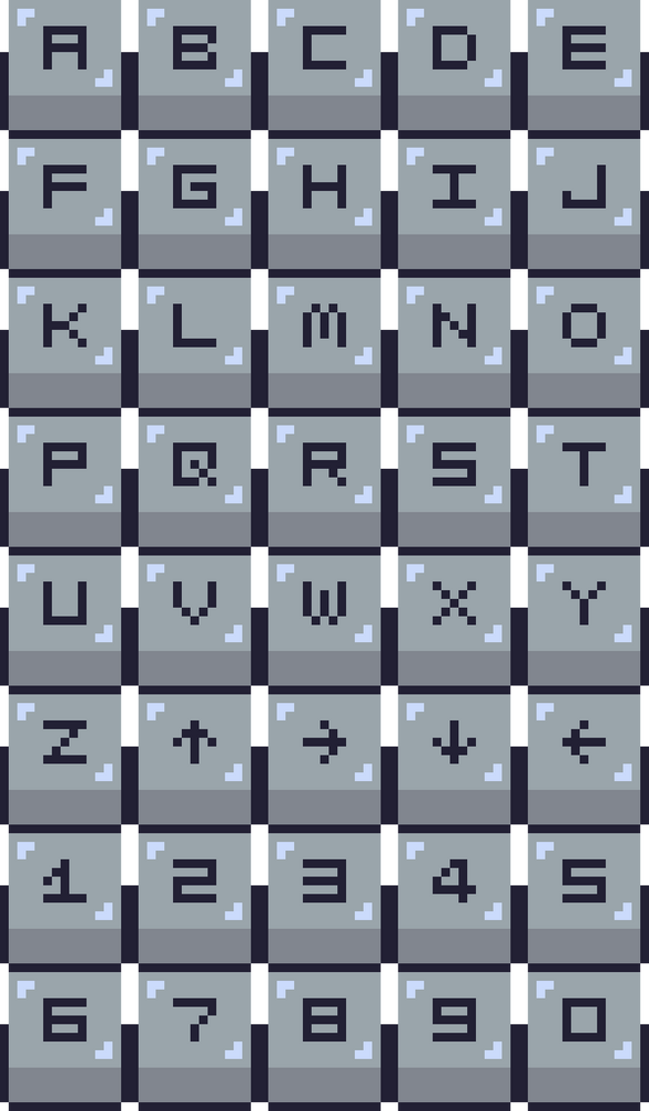 15 * 16 pixelart keys by lukasfdahl