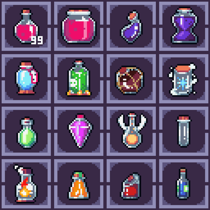 Free Assorted Icons [CC0 1.0] by Quintino Pixels