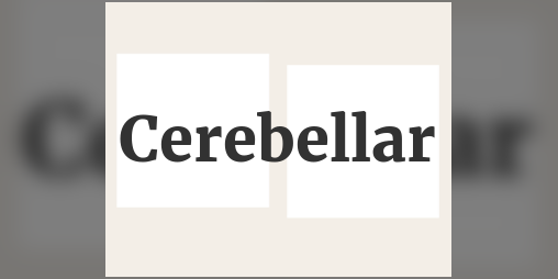 Cover image for Cerebellar