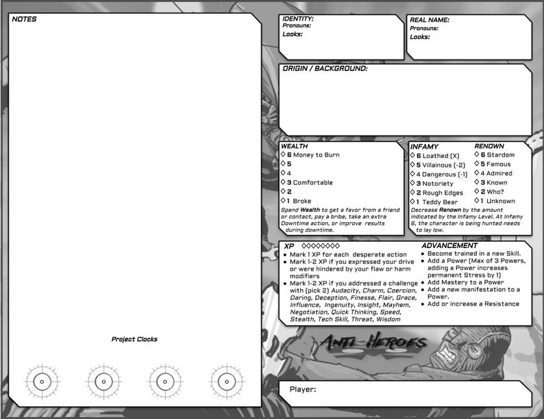 Character Sheet