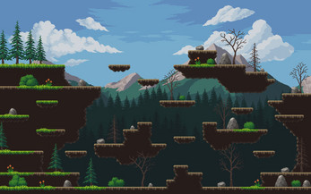 Forest Environment Pixel Art Tileset by sanctumpixel