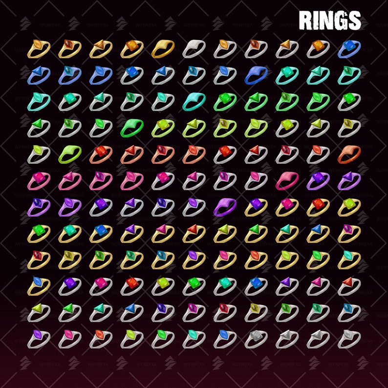 Assets: UI Resource Icons [Rings] by Wenrexa
