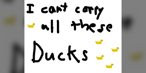 Cover image for I can't carry all these ducks!