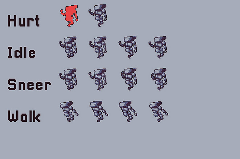 Mine Bosses Characters Pixel Art by Free Game Assets (GUI, Sprite ...