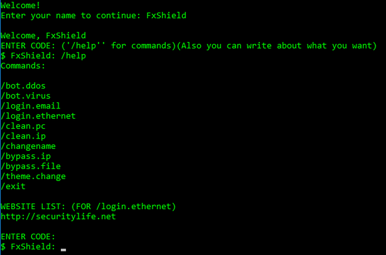 Bot cmd