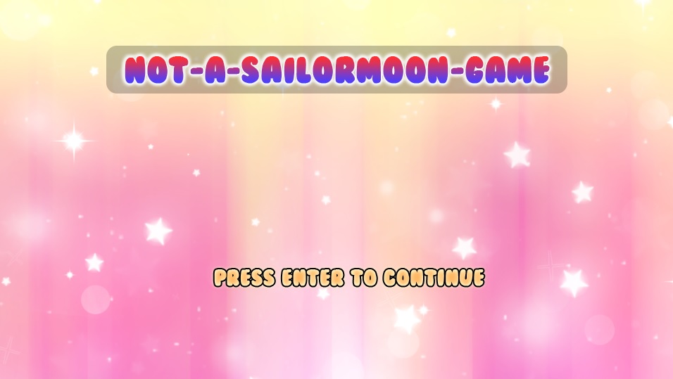 Cover image for Not-A-Sailormoon Game