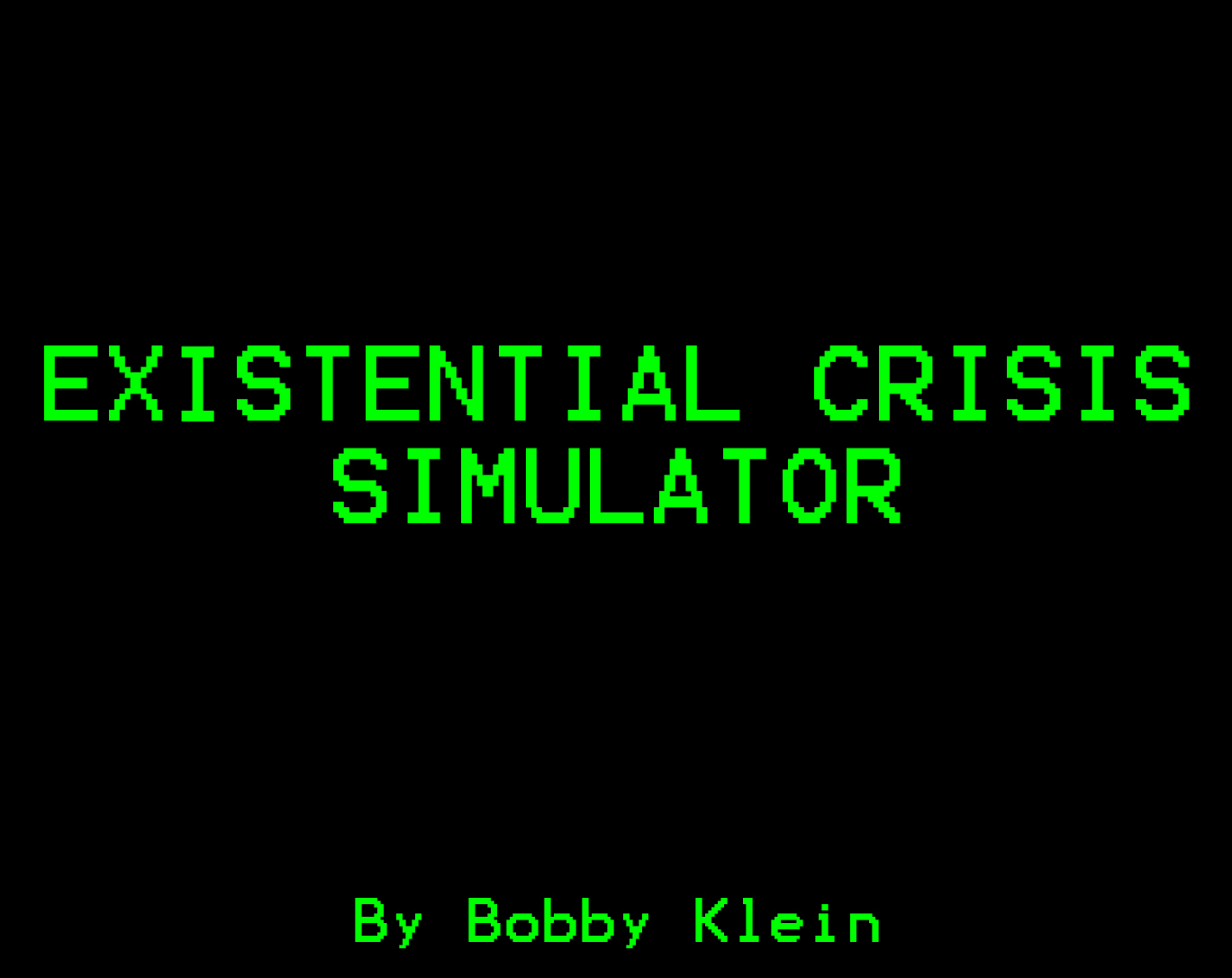 Existential Crisis Simulator