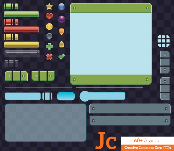 Graphical User Interface (GUI) Graphics Kit – Free by Jamie Cross