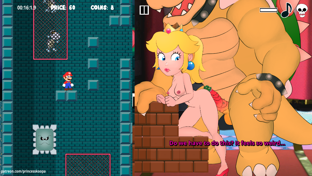 1044px x 589px - Bowser's Tower of Torture (Princess Peach Porn Game) by DryBoneX