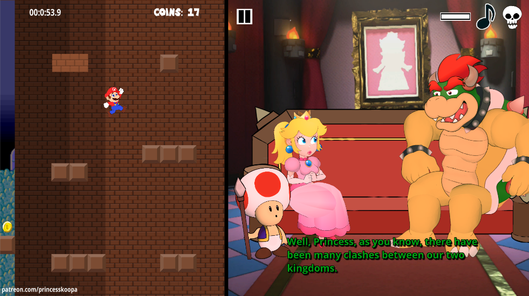 Princess Peach Sex Game - Bowser's Tower of Torture (Princess Peach Porn Game) by DryBoneX