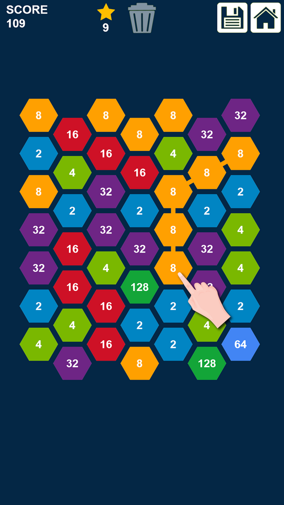 Hexa Games: Hexagon Number Puzzles Collection by ganaysa
