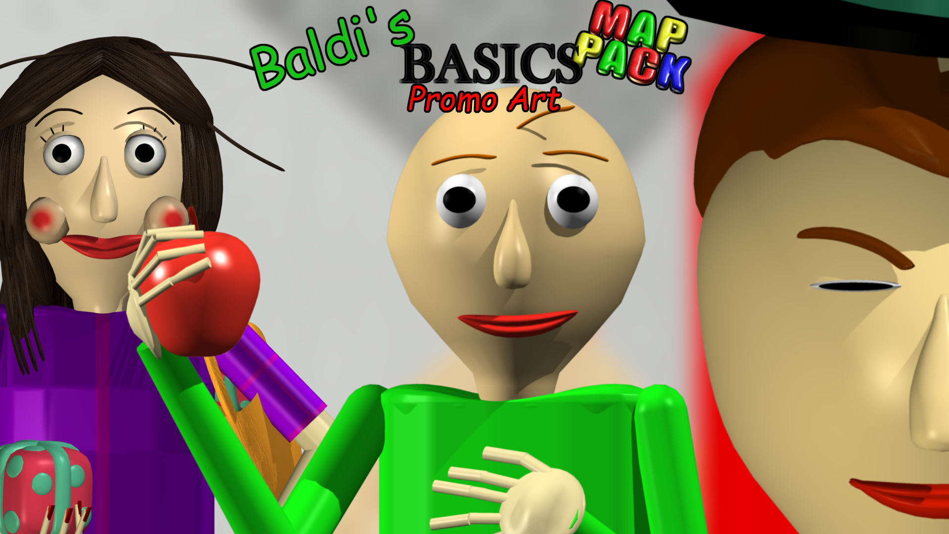 Baldi's basics in education and learning characters Diagram