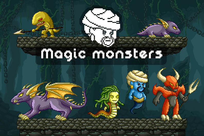 Free Monster Sprites Pixel Art by Free Game Assets (GUI, Sprite, Tilesets)