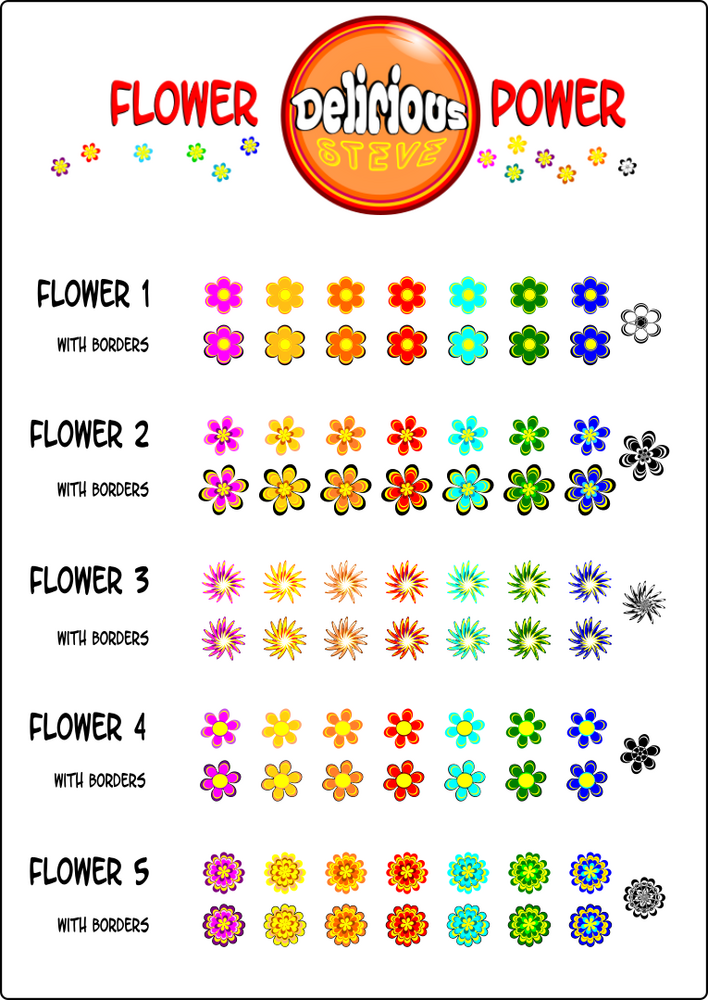 Flower Power 2D images/icons by Delirious Steve