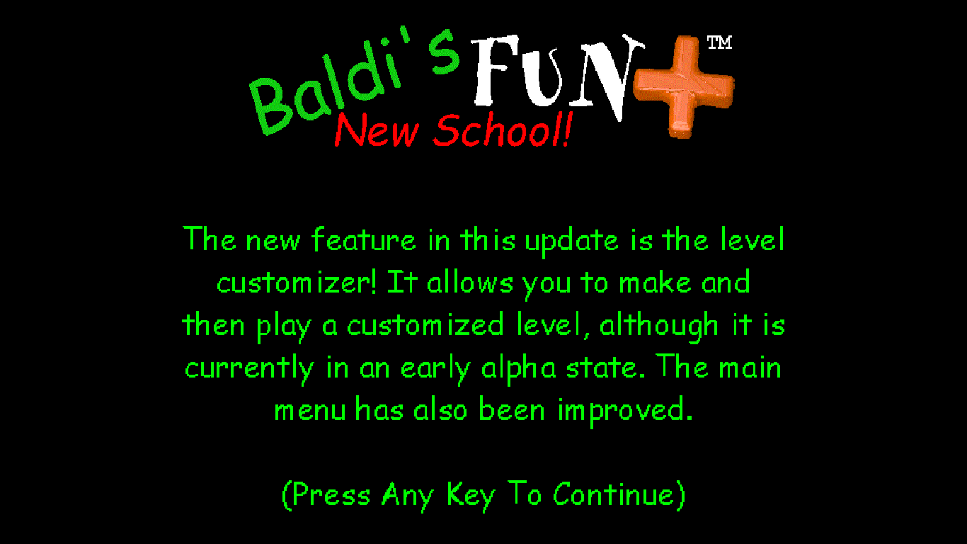 Baldi S Fun New School Plus Alpha 5 By Johnsterspacegames - many visits update baldis basics old version roblox