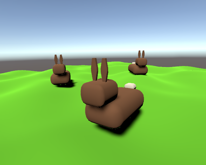 rabbit population simulation game