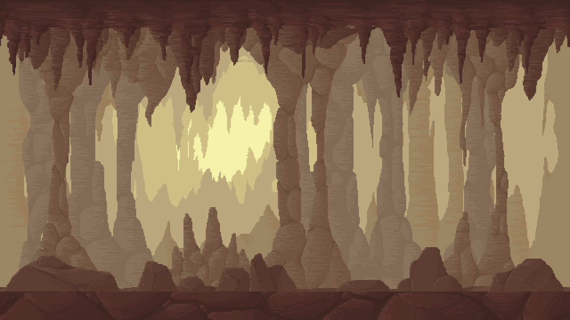 Pixel Caves by Gazielle