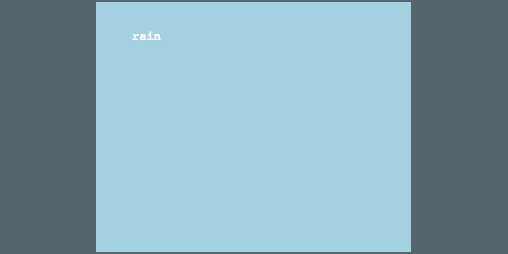 Cover image for rain