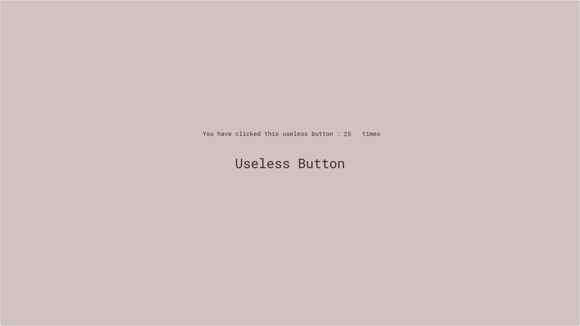 useless button website