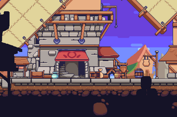 Village Pixel Art Environment By Blackspire Studio