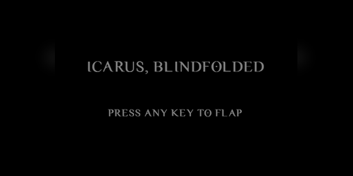 Cover image for Icarus, Blindfolded