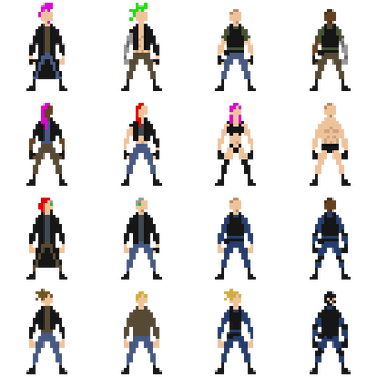 Cyberpunk Characters 32x32 by Jere Sikstus