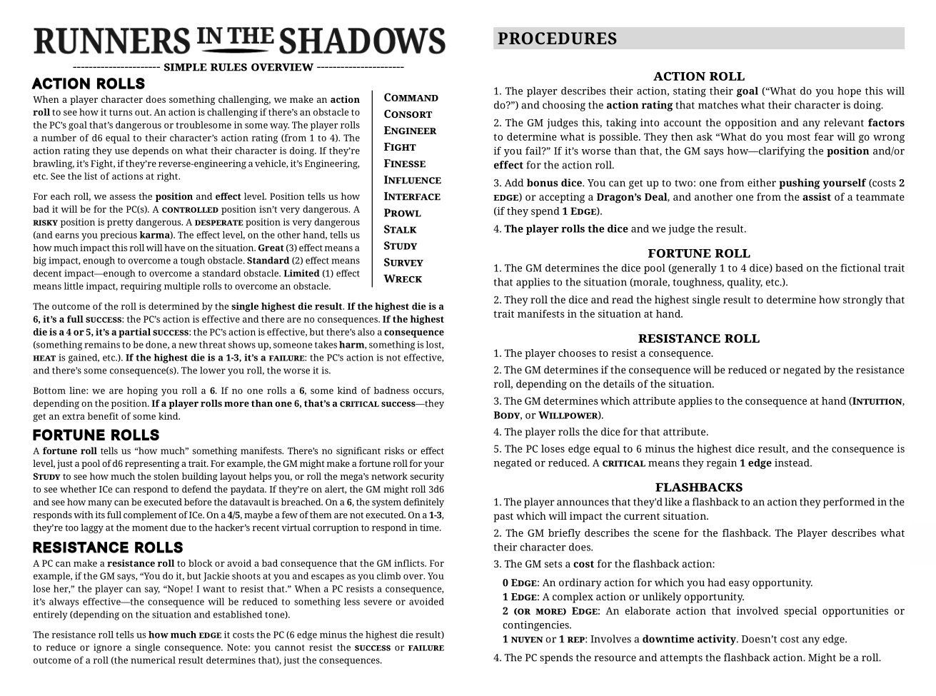 Runners in the Shadows by Mark Cleveland M