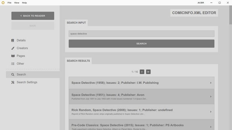 ACBR Comic Book Reader by binarynonsense