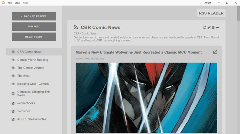 ACBR Comic Book Reader by binarynonsense