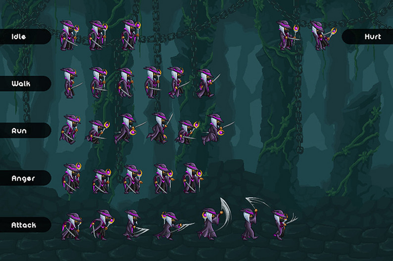 Bosses Pixel Art Pack by Free Game Assets (GUI, Sprite, Tilesets)