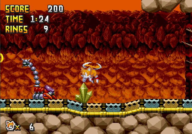 Sonic 3d baseado em cena do jogo 2d