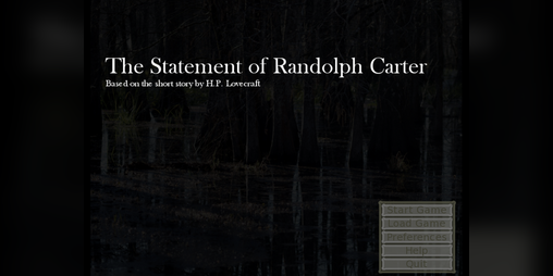 Cover image for The Statement of Randolph Carter