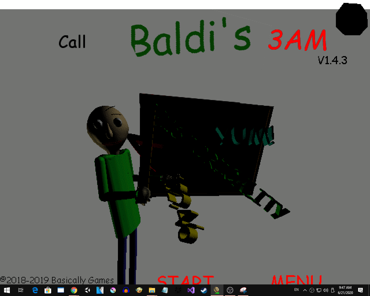 Песня you re mine baldi. Tired Baldi. Calling Call Baldi. Модель игрока из БАЛДИ. Baldi's Basics Mod menu.