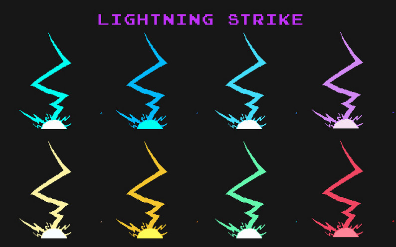 Lightning Pixel Art Effect by sanctumpixel