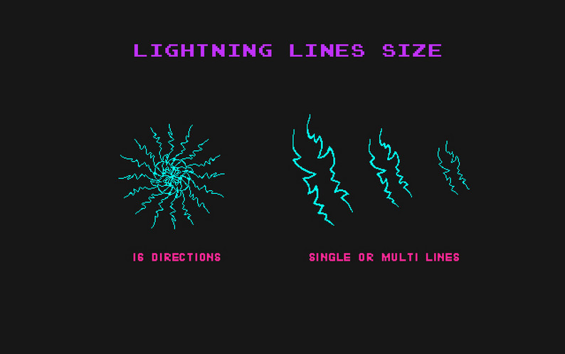 Lightning Pixel Art Effect by sanctumpixel