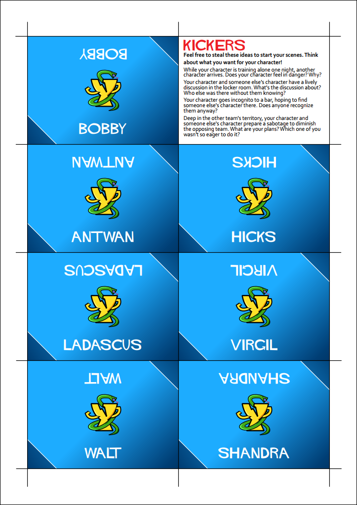 Screenshot 3 for The Chaos Cup, a Fiasco Playset