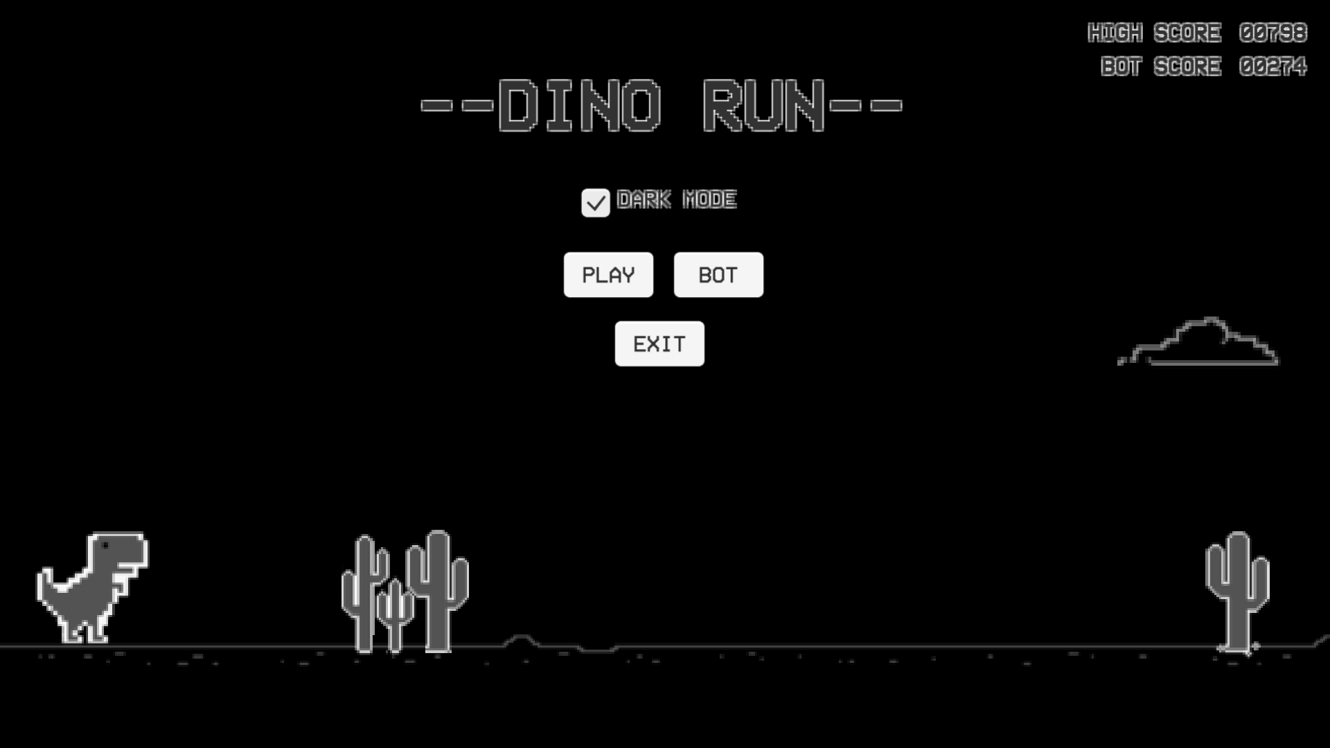Chrome Dino Run by OmerBhatti
