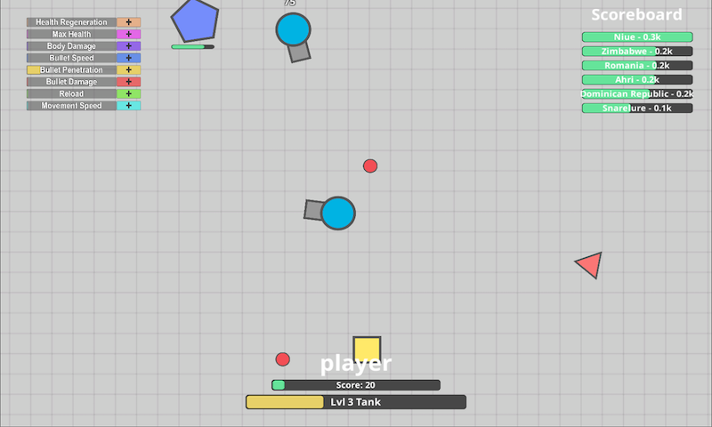 Diep.io - A multiplayer tank shooting game in your browser