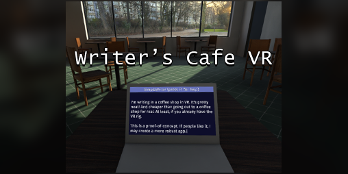 Cover image for Writer's Cafe VR