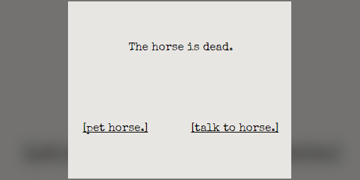 Cover image for The horse is dead.