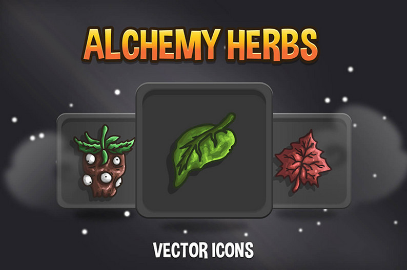 48 Free Alchemy Herbs Vector Icons by Free Game Assets ...